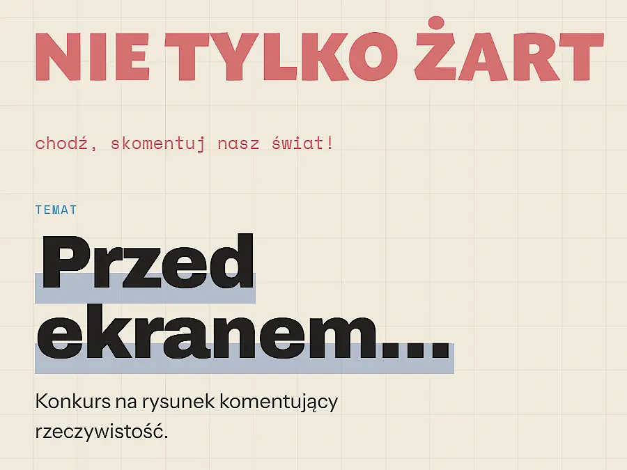 Konkurs dla młodzieży Nie tylko żart