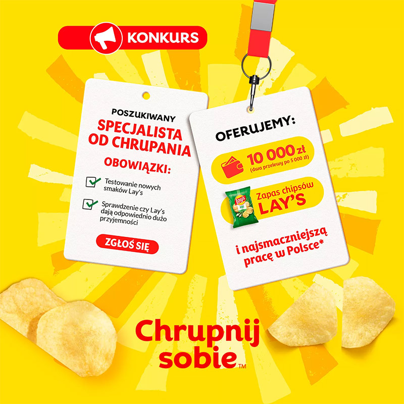 Konkurs Lay’s Best Job Ever 2026 – wygraj 10 000 zł